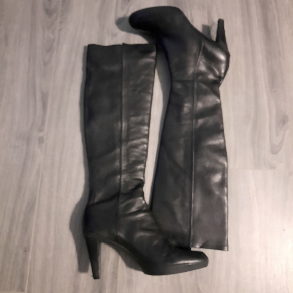 Stuart Weitzman Tall Platform Boots Size 9 - Picture 11 of 14